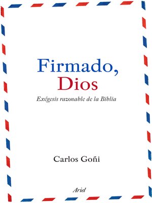 cover image of Firmado, Dios